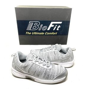 New BioFit Women's Sz 12 Sandy Silver Lace Athletic Comfort Sneakers Shoes Boxed